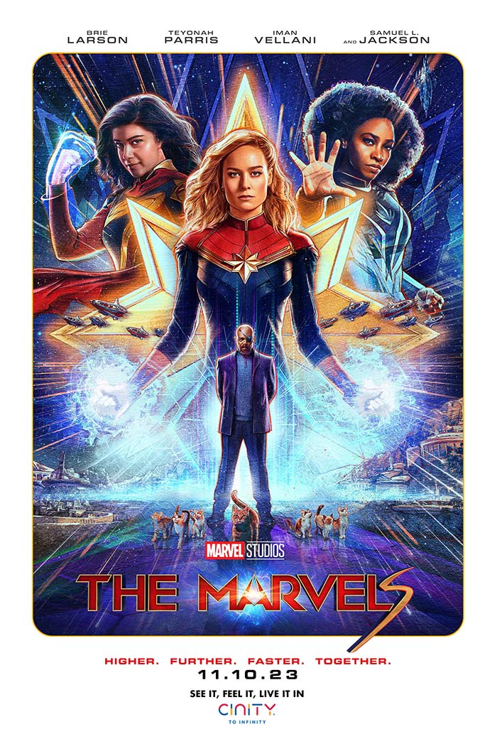 The Marvels movie poster